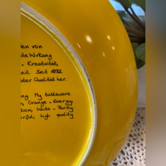 Creative Color Yellow Dinner Plate 10” Waechtersbach - Picture 4 of 5